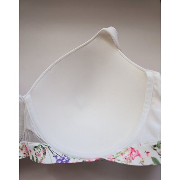 Cacique Lightly Lined Molded Full Coverage Figure Floral Underwire Bra 52DD - Picture 8 of 11